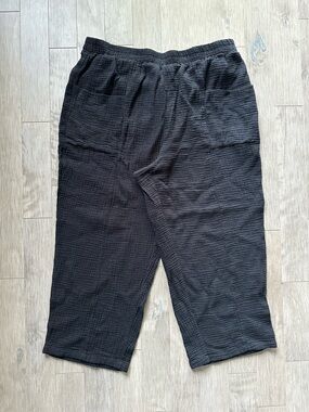 SHEIN 100% Cotton Black Textured Relaxed Jogger Pants Size 3X